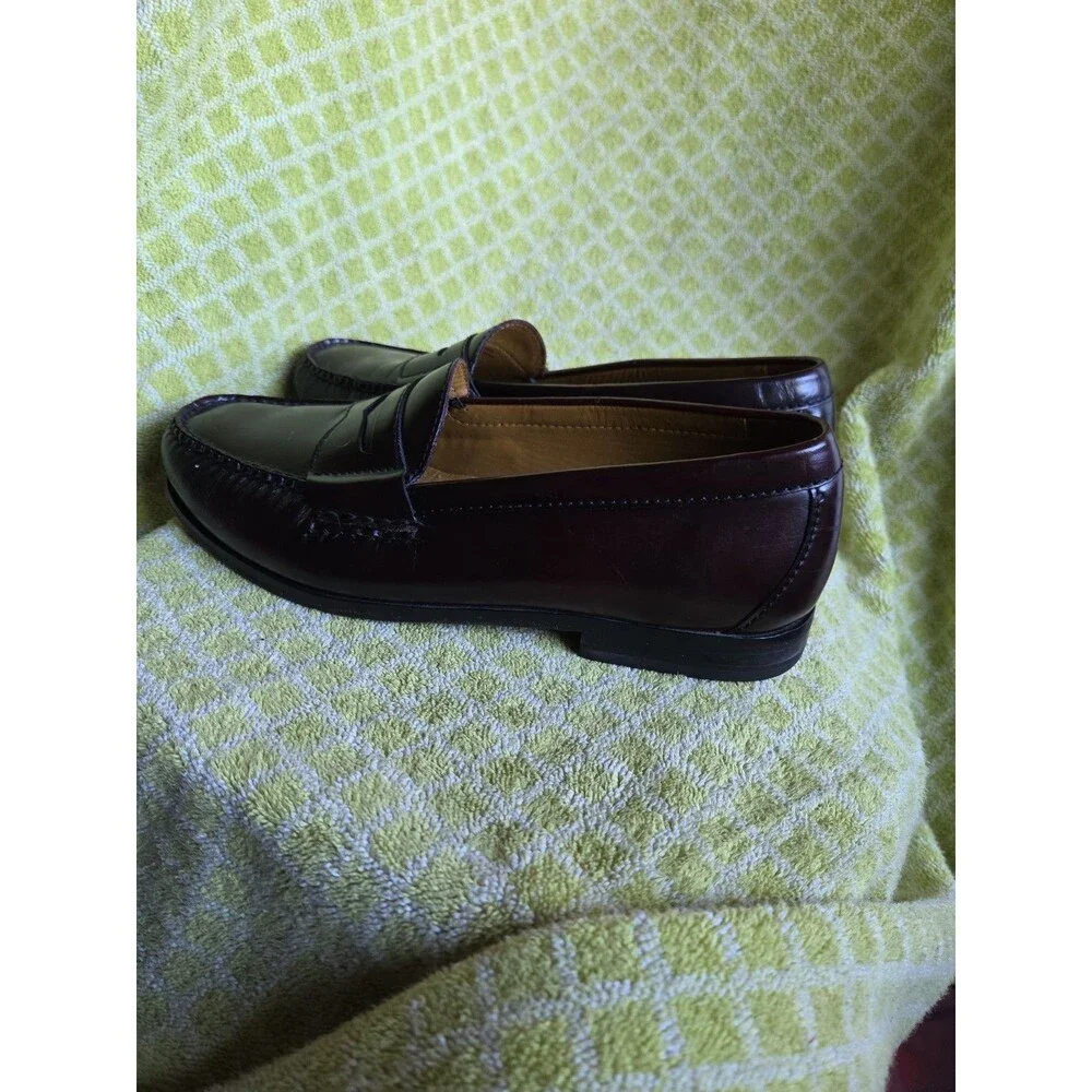 Cole Haan Air Burgundy/Cordovan Leather Slip-On Penny Loafer Shoes Men's 8 M